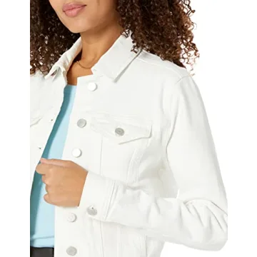 Women's Jai Cropped Denim Jacket by The Drop - Natural XS