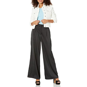 Women's Jai Cropped Denim Jacket by The Drop - Natural XS