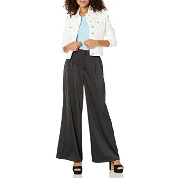 Women's Jai Cropped Denim Jacket by The Drop - Natural XS