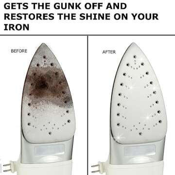 Steam Iron Bottom Cleaner Stick – Removes Build-Up Starch, Melted Fabric, Glue from Hot Iron – Eliminates Sticky Residue On Any Iron Soleplate on the Market - Easy to Use – 1 Pack