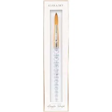 KIARA SKY Clear Crystal Acrylic Nail Brush - Professional Nail Tool - Nail Kolinsky Brush - 100% Kol...