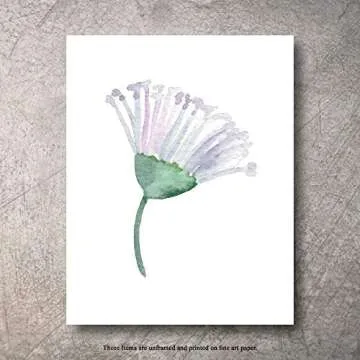 Botanical Prints Wall Decor - Kitchen Art Eucalyptus Leaves Set UNFRAMED Pictures 6 PIECES Nature Floral Plant Flower Green Small Botanical Prints Wall Art Vintage Print looking Poster (5x7)