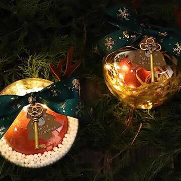 Mixed Set of 30 Large Skeleton Keys - Set of 30 Keys (Rose Gold Color)