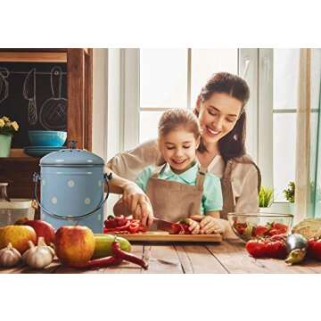 Mount Delectable Compost Bin Stylish Kitchen Countertop