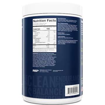 RSP TrueFit Vegan Protein Powder Meal Replacement Shake, Plant Based Protein + Organic Fruits & Veggies, Fiber & Probiotics, Gluten Free, Dairy Free