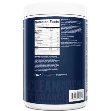 RSP TrueFit Vegan Protein Powder Meal Replacement Shake, Plant Based Protein + Organic Fruits & Veggies, Fiber & Probiotics, Gluten Free, Dairy Free