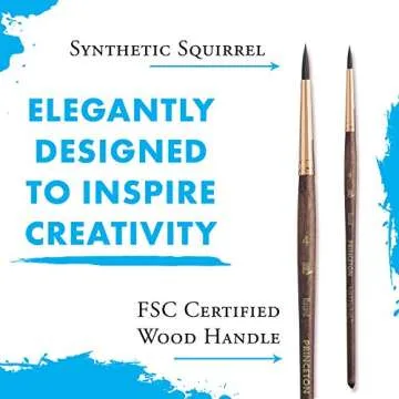 Princeton Neptune Paintbrush Size 4 for Watercolor Artists