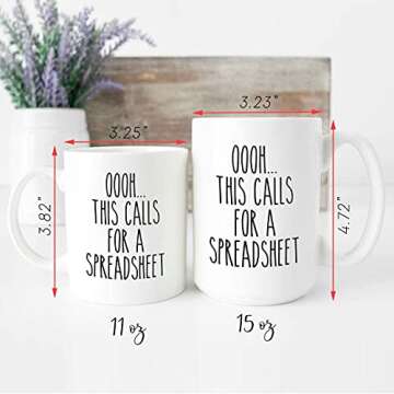 Funny Spreadsheet Mug Gift for Accountants and Engineers