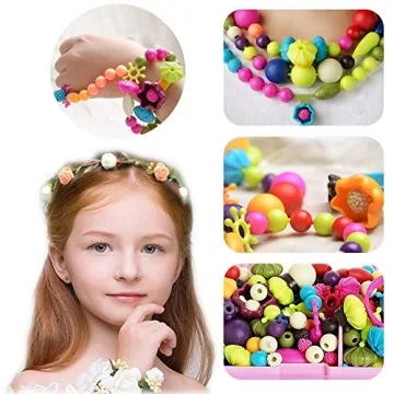 Pop Beads Jewelry Kit 500pcs for Creative Kids