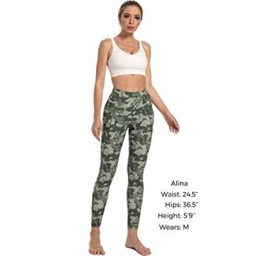 Free Leaper High Waisted Camo Leggings with Pockets