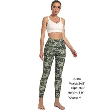 Free Leaper High Waisted Camo Leggings with Pockets