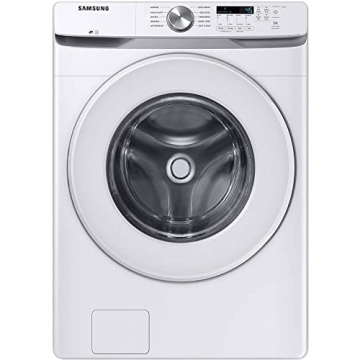 Samsung WF45T6000WPR White Front Load Laundry Package for Modern Homes