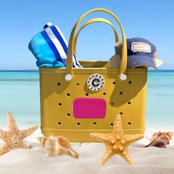 Silicone Phone Holder Bag Compatible with Bogg Bag Accessories and Attachment for Bogg Beach Tote Bags, Generic Size Fits for iPhone and Android Phones (Fuchsia)