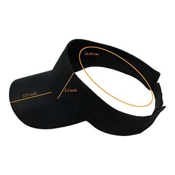 Top Level Sun Sports Visor Adjustable Cap for Men and Women