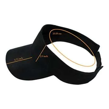 Top Level Sun Sports Visor Adjustable Cap for Men and Women