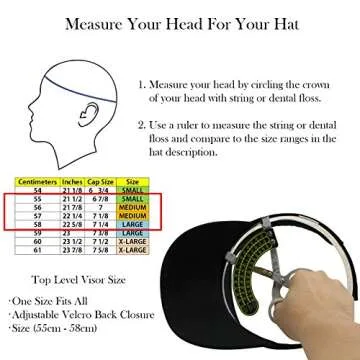 Top Level Sun Sports Visor Adjustable Cap for Men and Women