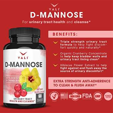VALI D-Mannose for Urinary Support - Organic & Fast Acting