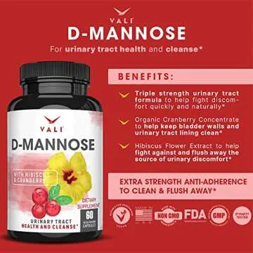 VALI D-Mannose for Urinary Support - Organic & Fast Acting