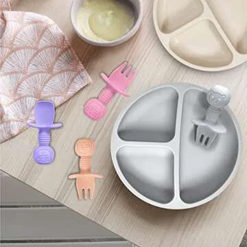 JIFTOK Silicone Baby Feeding Set for Baby Led Weaning
