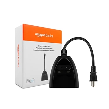 Amazon Basics Outdoor Smart Plug with Alexa Control