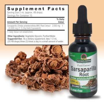 Nature's Answer Sarsaparilla Root Extract - Cleanse Naturally