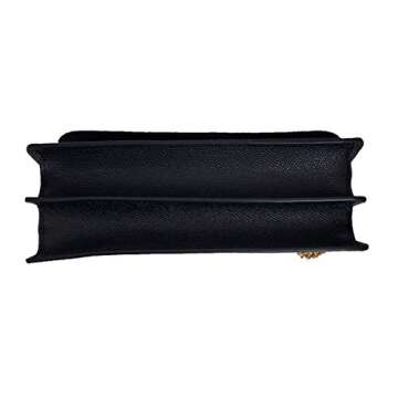 Coach Women's Klare Crossbody Shoulder Handbag in Crossgrain Leather & Signature Coated Canvas (Brown/Black/Gold)