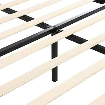 BIKAHOM Modern Upholstered Queen Bed Frame with Easy Assembly