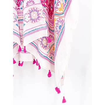 Beautiful Nomad Women's Kimono Swimsuit Coverups Beach Floral Casual Cardigan Bathing Suit Cover Up for Summer Swimwear