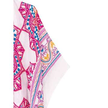 Beautiful Nomad Women's Kimono Swimsuit Coverups Beach Floral Casual Cardigan Bathing Suit Cover Up for Summer Swimwear