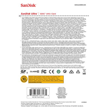 SanDisk Ultra 64GB Class 10 SDXC Memory Card with 80MB/s Speed