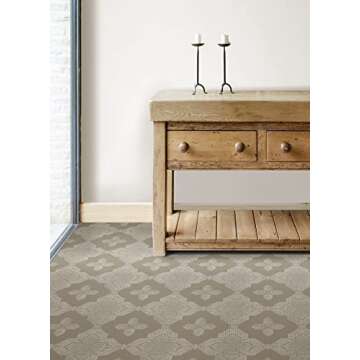 FloorPops Sullivan Peel & Stick Floor Tiles, Cream