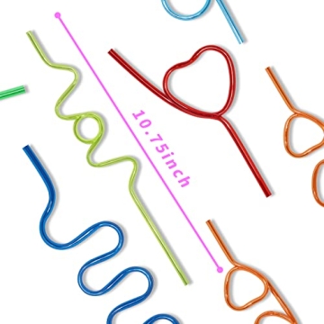 Kids Valentine’s Gifts Cards & Colorful Crazy Straws