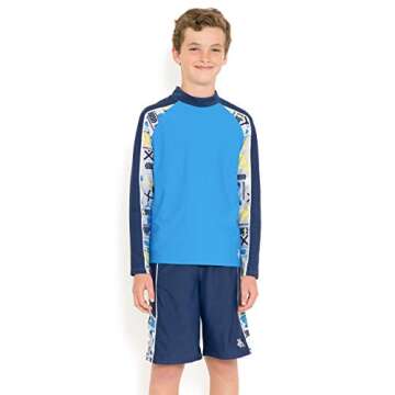 Tuga Boys Tube L/S Rash Guard (UPF 50+), Fanatic, 2/3 yrs