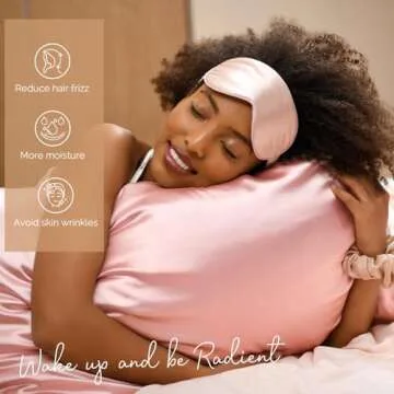 Yanibest Satin Pillowcase, Silk Pillow Cases for Hair and Skin with Zipper, Standard Pillow Cases Set of 2 for 20"x26", Exquisite Packaging for Women Men