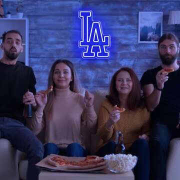 ACOPAEY Baseball Neon Sign Dimmable Neon Sign for Wall Decor, Party, Bar, Man Cave, Garage, Game Room Decor, Baseball Team Neon Light for Gifts