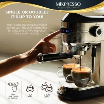 Mixpresso 15 Bar Professional Espresso Maker with Frother