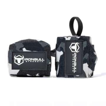 Wrist Wraps for Weightlifting - 18” Premium Quality Wrist Straps for Bench, Powerlifting & Weight ...