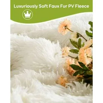 Uttermara Shaggy Faux Fur Weighted Blanket 15lbs - Cozy Comfort