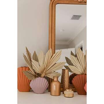 Nordic Art Ceramic Shell Vase - Large Stylish Decor