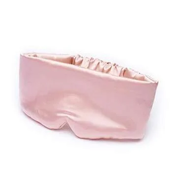 Kitsch Satin Sleep Mask - Eye Mask for Sleeping | Softer Than Silk Eye Sleeping Mask | Satin Blindfold & Sleep Masks for Women | Eyemask & Eye Cover for Sleeping | Sleep Eye Masks for Women (Blush)