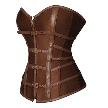 Charmian Plus Size Steampunk Gothic Overbust Corset