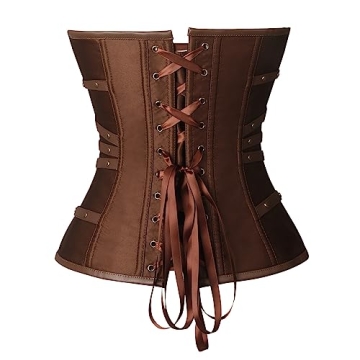 Charmian Plus Size Steampunk Gothic Overbust Corset