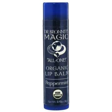 Dr. Bronner's & Sun Dog's Magic Body Care Organic Lip Balms Peppermint 0.15 oz. (Pack of 5)