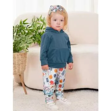 Baby Girl Outfit Toddler Girl Clothes Long Sleeve Sweatshirt and Floral Pants Baby Girl Fall Clothes