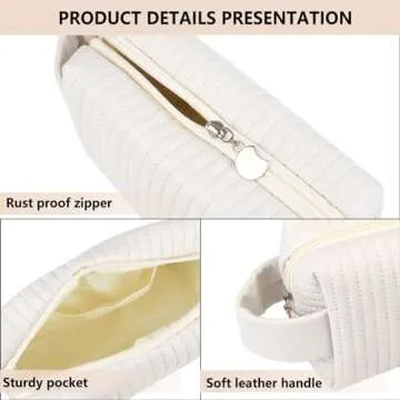 XhjzgcTech Small Makeup Bag - Stylish Travel Pouch