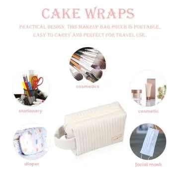 XhjzgcTech Small Makeup Bag - Stylish Travel Pouch