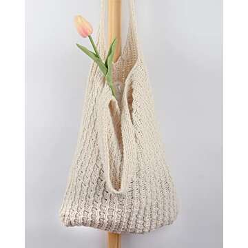 Stylish ENBEI Women's Handcrafted Crochet Tote Bag - Perfect for Every Occasion