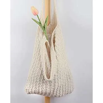 Stylish ENBEI Women's Handcrafted Crochet Tote Bag - Perfect for Every Occasion
