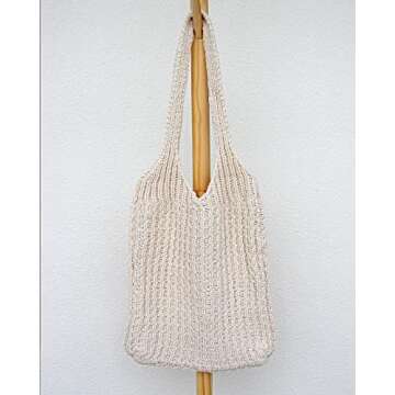 Stylish ENBEI Women's Handcrafted Crochet Tote Bag - Perfect for Every Occasion