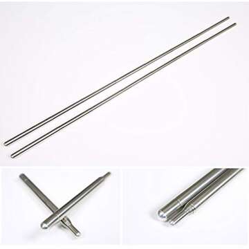 KIKIGOAL 100% Silk Belly Dance ISIS Wings Scarf Veil Fan with Telescopic Stick for Halloween Carnival Performance 1.4x2.7cm (Gradual Yellow)